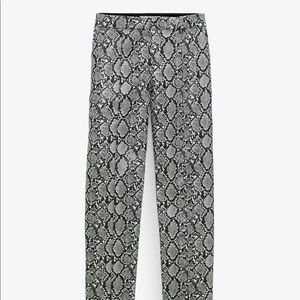 Zara leather trousers